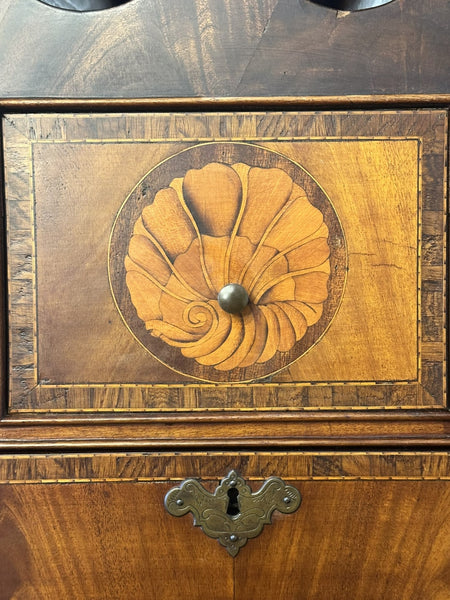 Highboy Chest. English Edwardian. Mahogany and Satinwood. Circa 1890-1900