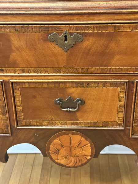 Highboy Chest. English Edwardian. Mahogany and Satinwood. Circa 1890-1900