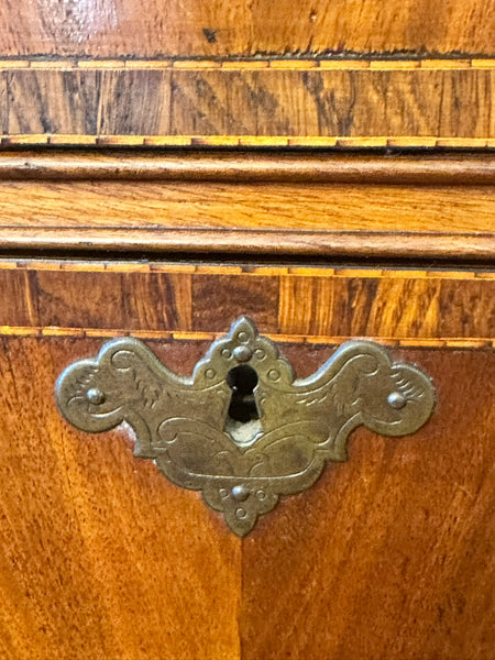 Highboy Chest. English Edwardian. Mahogany and Satinwood. Circa 1890-1900